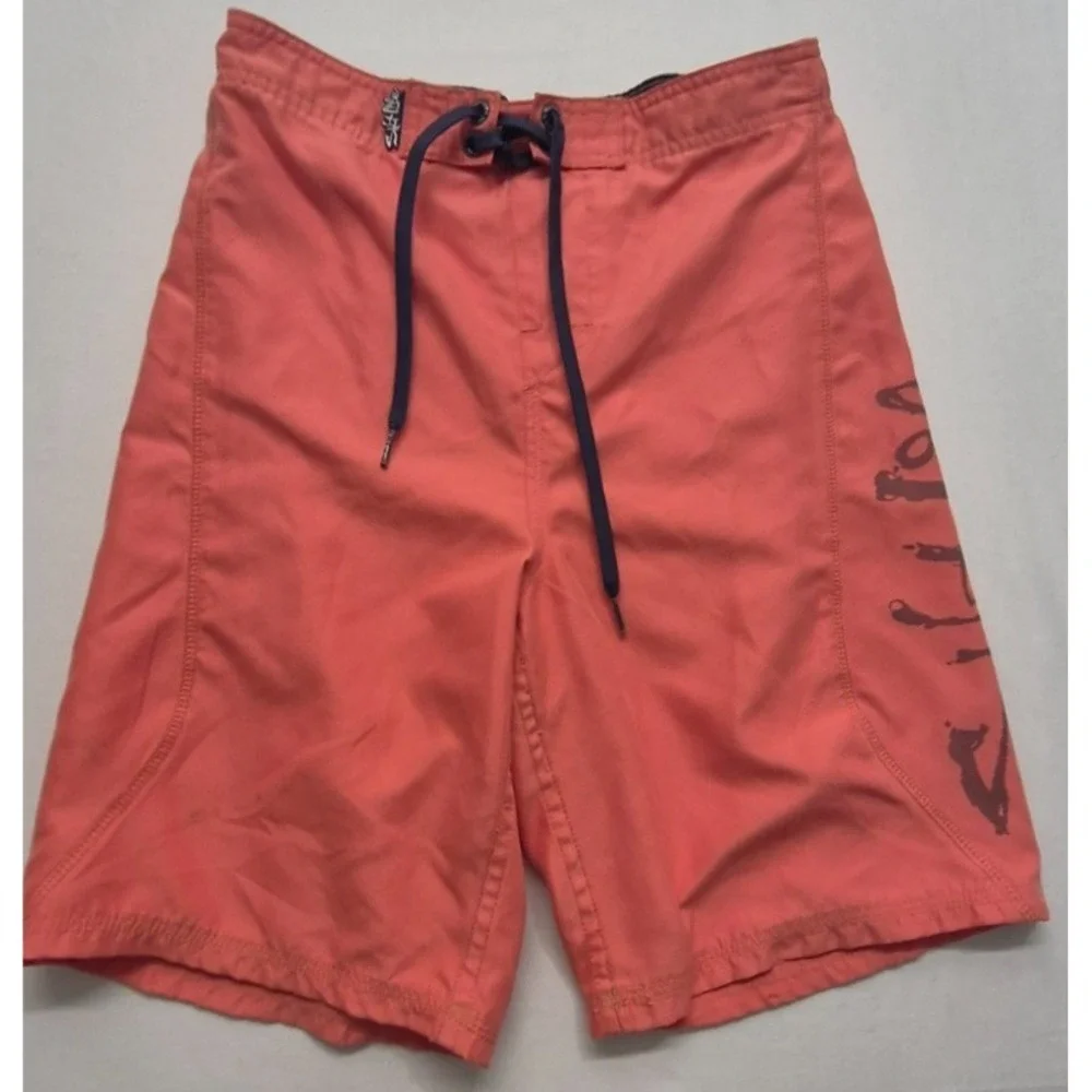 Salt Life men's pink boardshort trunks‎ Large drawstring elastic waist pockets